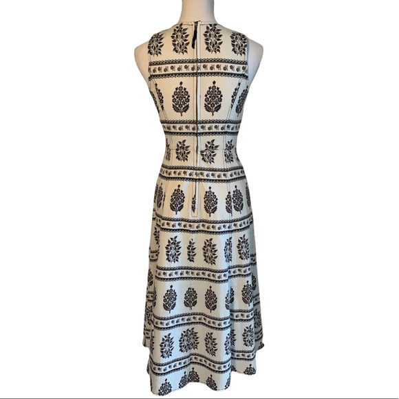 Anthropology Woodblock MIDI Dress Size 2 - Picture 9 of 15